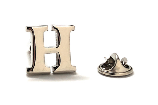 Letter H Lapel Pin 