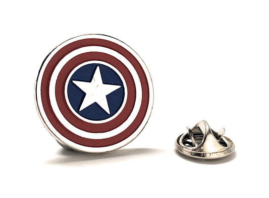 Captain America Shield Lapel Pin Super Hero Enamel Pin