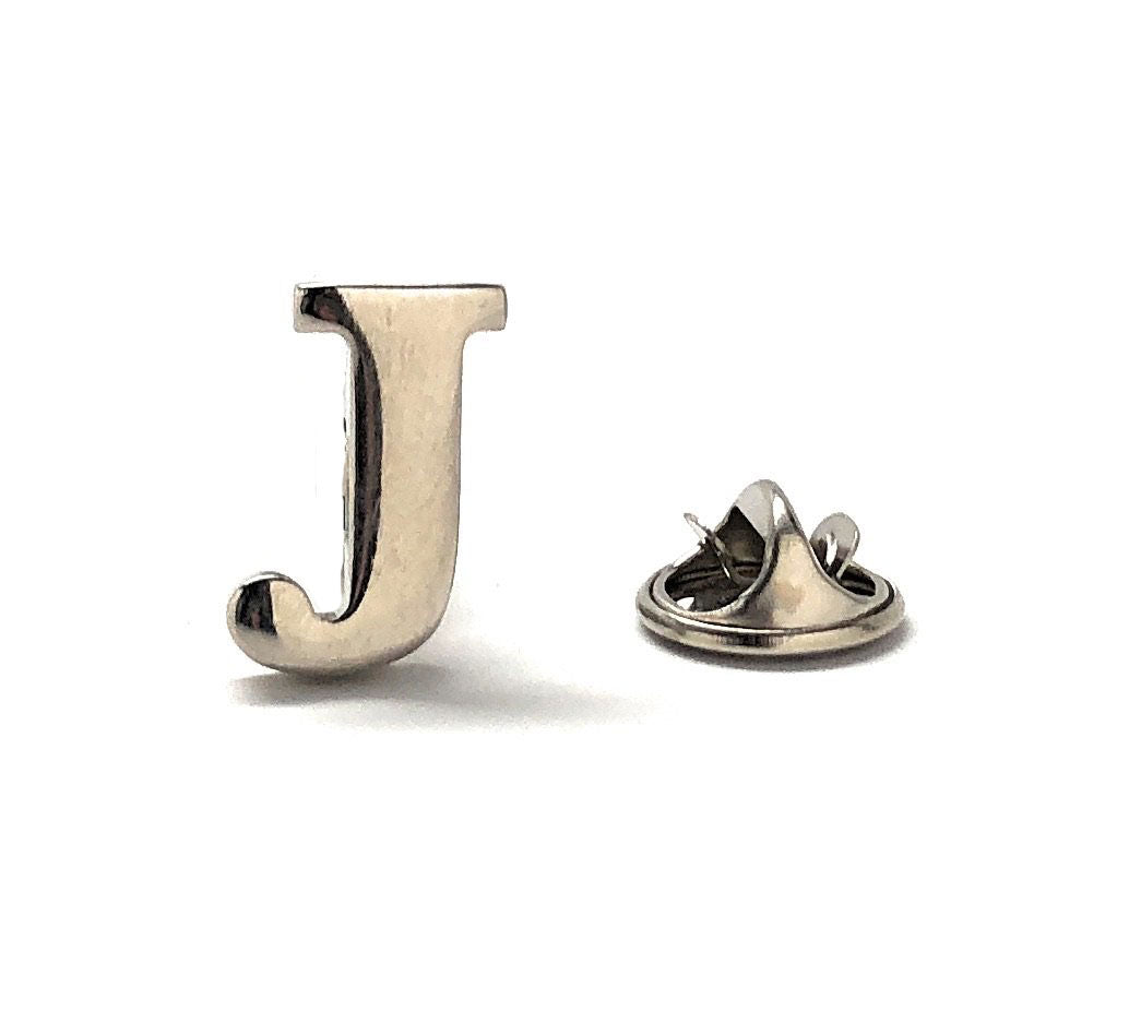 Letter J Lapel Pin 