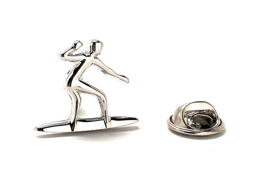 Silver Surfer Dude Lapel Pin 